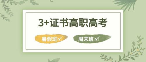 广州白云校区3+证书高职高考暑假班有什么优势？